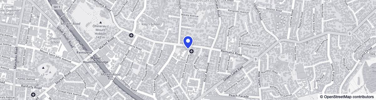 Street map around 7 Saint Vincent - Metlifecare