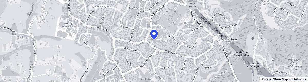 Street map around Abbey Heights