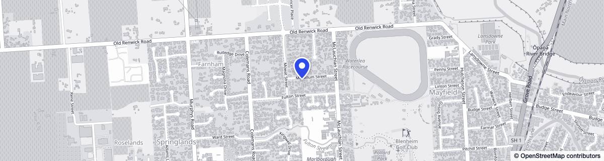 Street map around Aberleigh Rest Home and Dementia Care - Dementia Care NZ