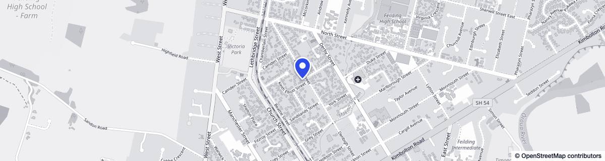 Street map around Alexander House Rest Home