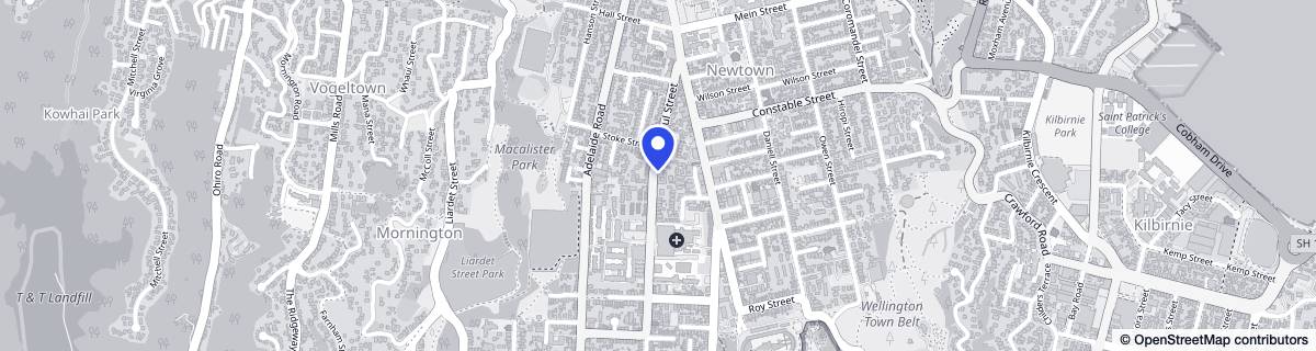Street map around Alexandra Rest Home