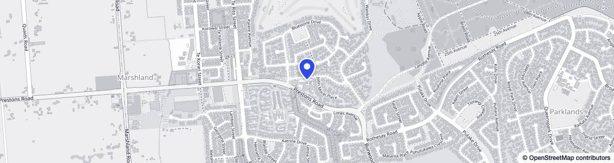 Street map around Alpine View
