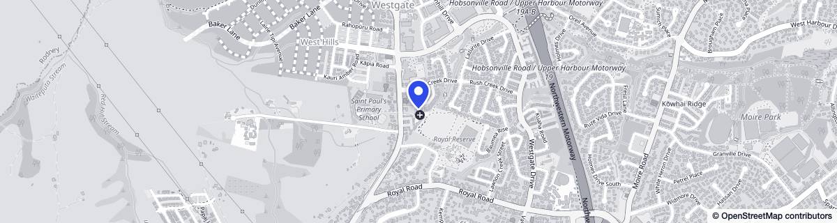 Street map around Amberwood