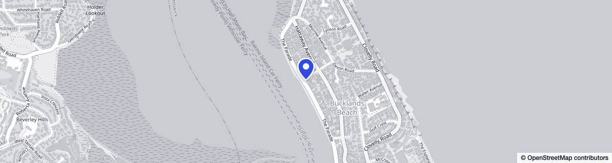 Street map around Ambridge Rose Beach House