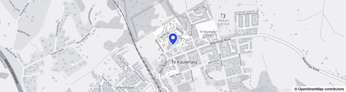 Street map around Apārangi Village Residential Care Unit