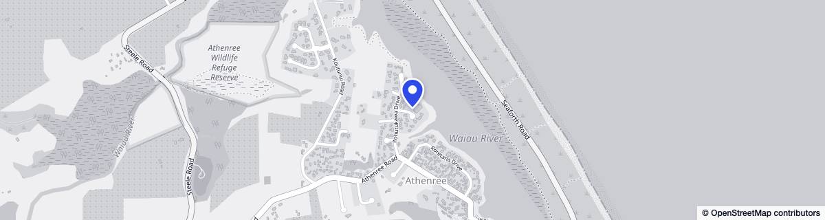 Street map around Athenree Life
