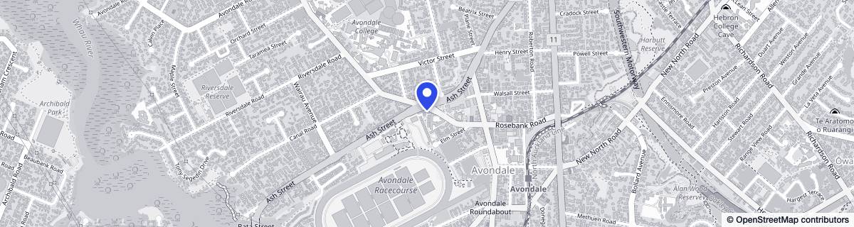 Street map around Avondale Lifecare