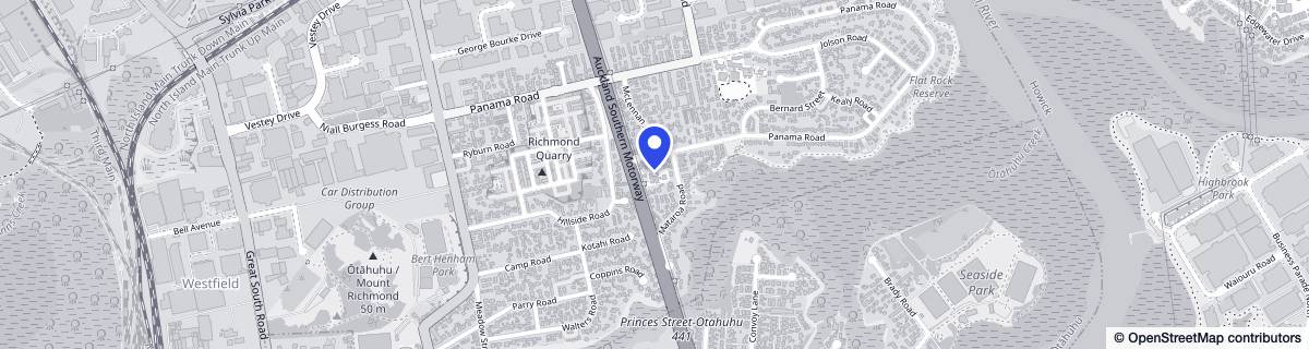 Street map around Awanui Rest Home