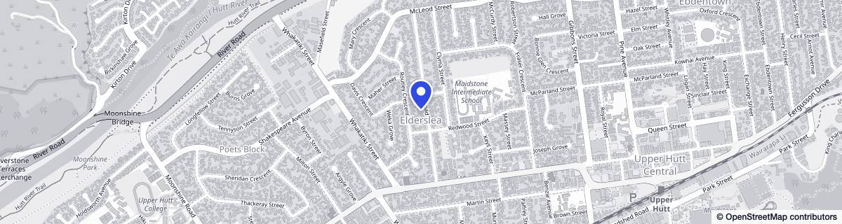 Street map around Benhaven Rest Home
