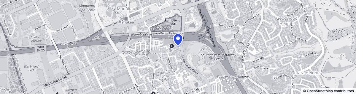 Street map around Bethesda Care