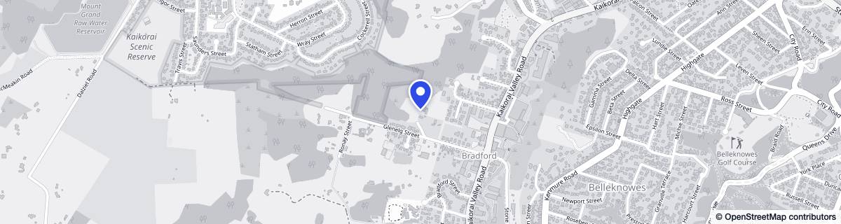 Street map around Bradford Manor