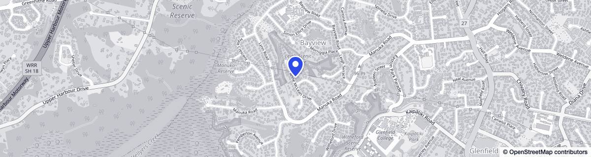 Street map around Briargate Dementia Care
