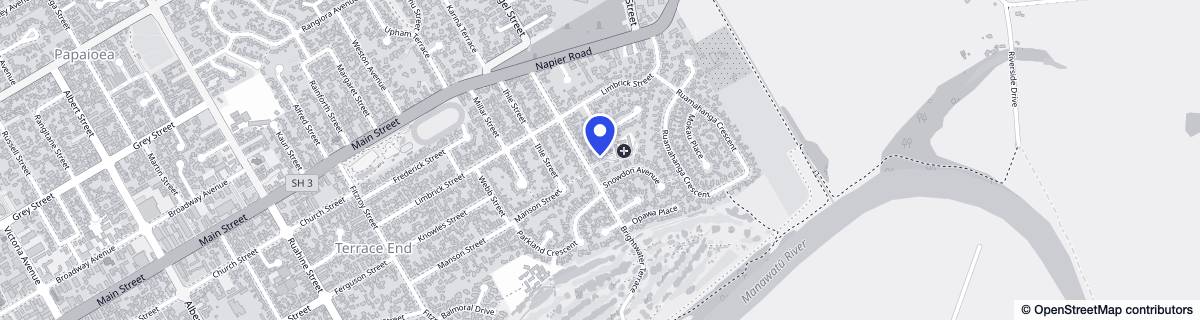 Street map around Brightwater Home