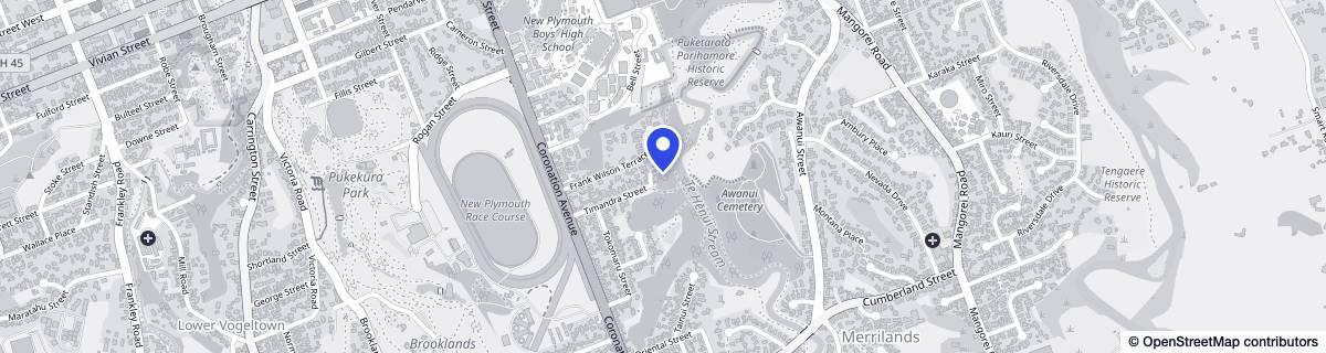 Street map around Brooklands Care on Timandra