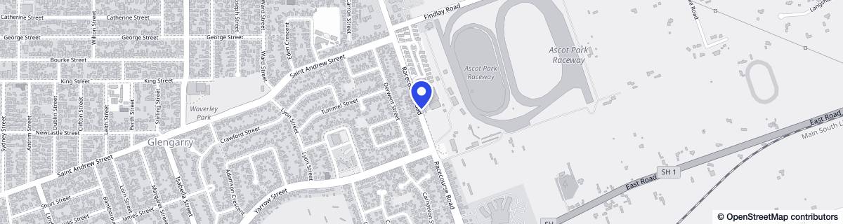 Street map around Bupa Ascot Care Home