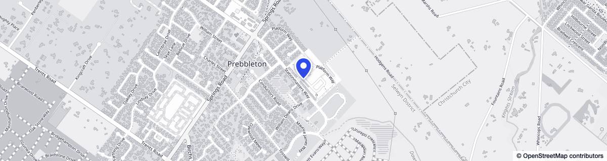 Street map around Bupa Ashford Care Home