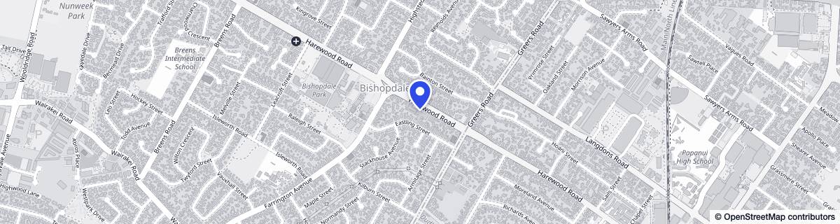 Street map around Bupa Bethesda Care Home