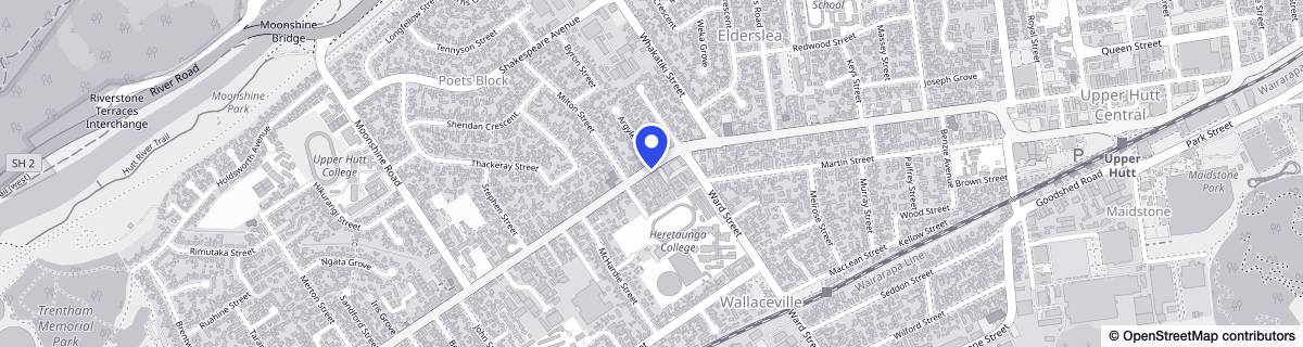 Street map around Bupa Fergusson Care Home