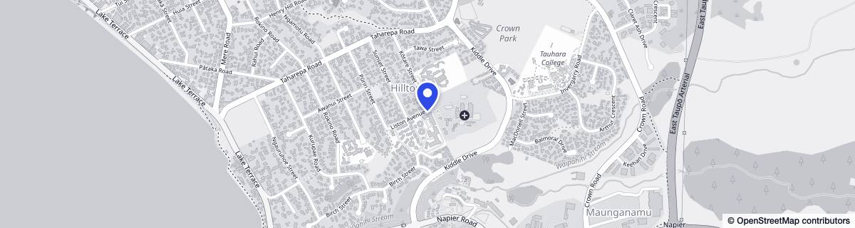 Street map around Bupa Liston Heights Care Home