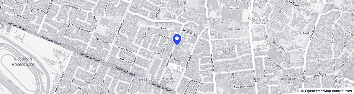 Street map around Bupa Parkstone Care Home