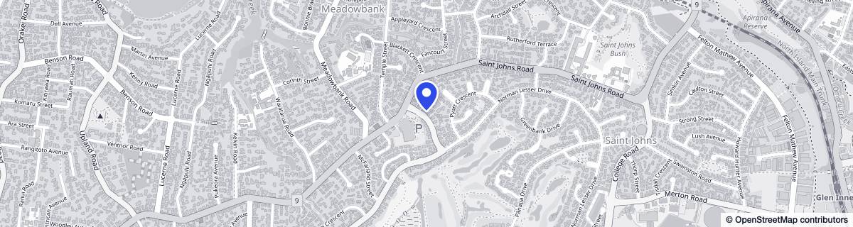 Street map around Bupa Remuera Care Home