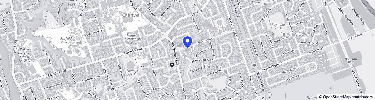 Street map around Bupa Rossendale Care Home