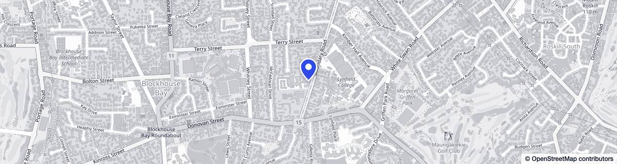 Street map around Bupa Sunset Care Home