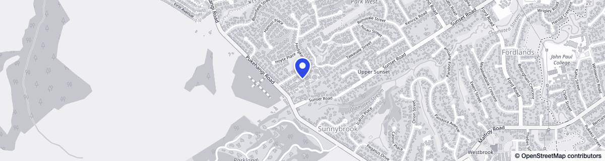 Street map around Bupa The Gardens Care Home