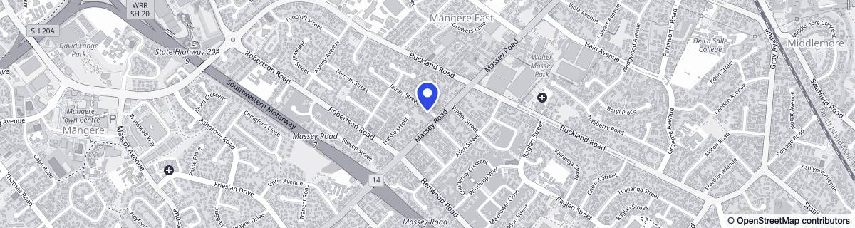 Street map around CHT David Lange Care Home