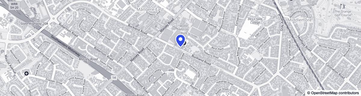 Street map around CHT Parkhaven Care Home