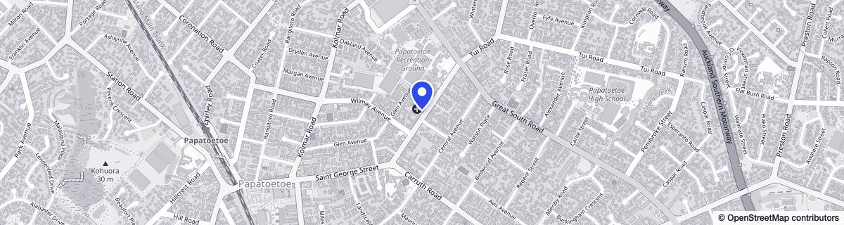 Street map around CHT St Christophers Care Home