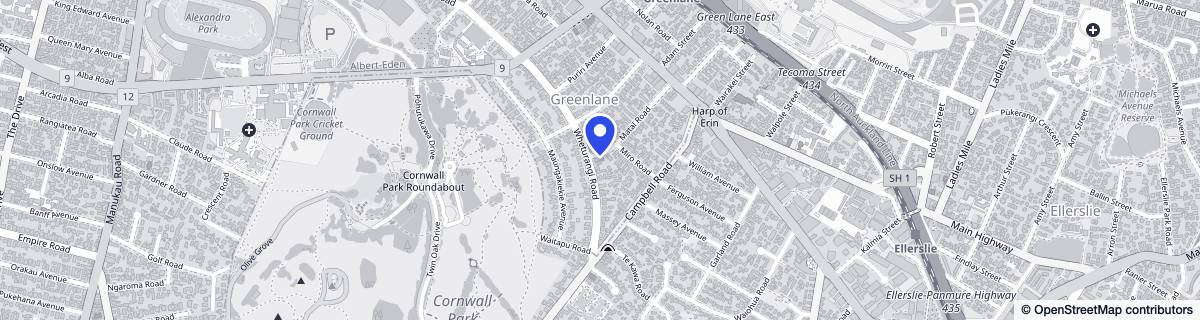 Street map around Concord House Rest Home