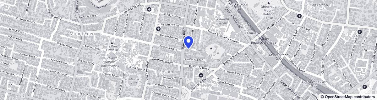 Street map around Cromwell House & Hospital