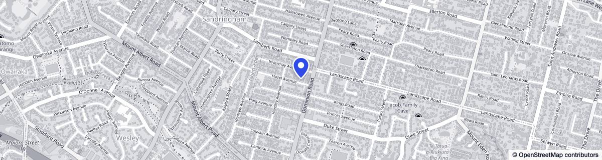 Street map around Dominion Home