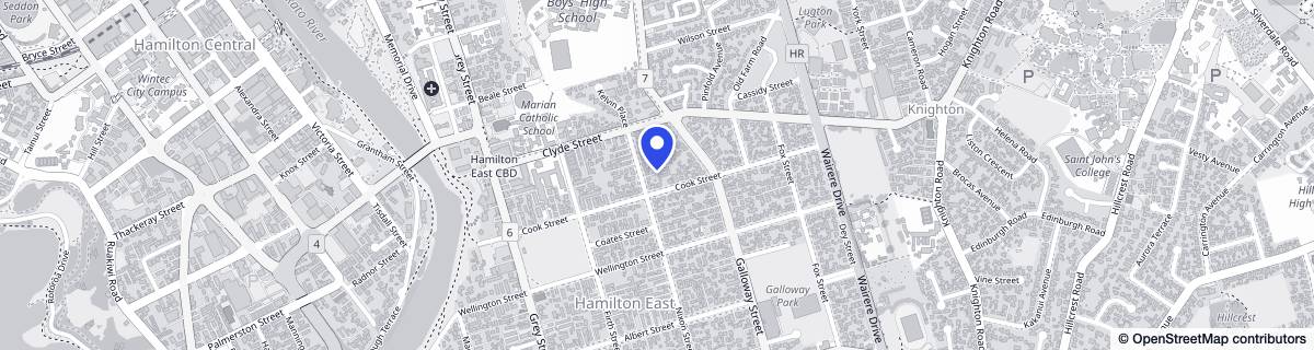 Street map around Eastcare Residential Home
