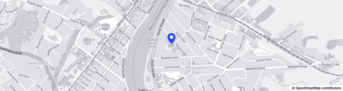 Street map around Eastgrove Rest Home & Hospital