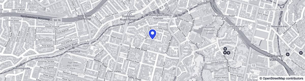 Street map around Edenvale Home & Hospital