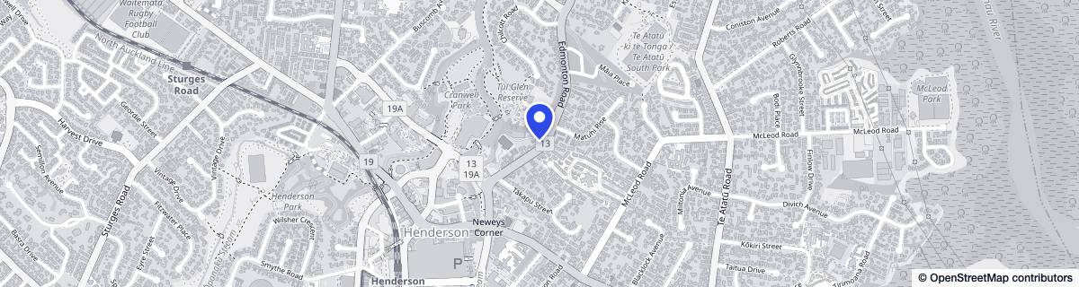 Street map around Edmonton Meadows Care Home