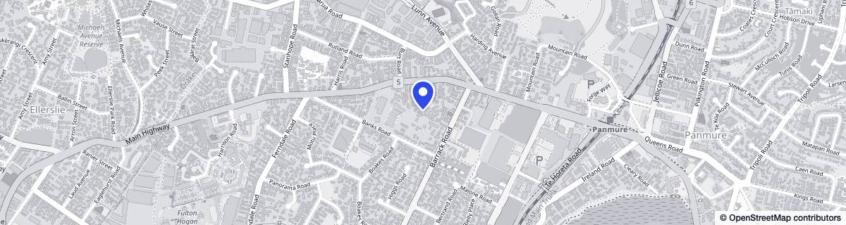 Street map around Ellerslie Gardens Lifecare