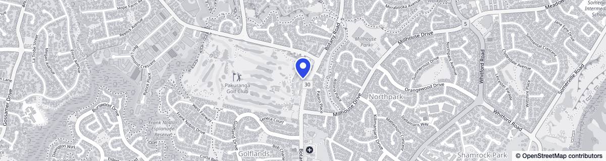Street map around Fairway Gardens - Metlifecare