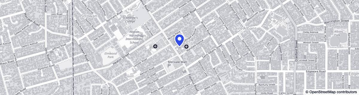 Street map around Fitzroy of Merivale (Family Owned)