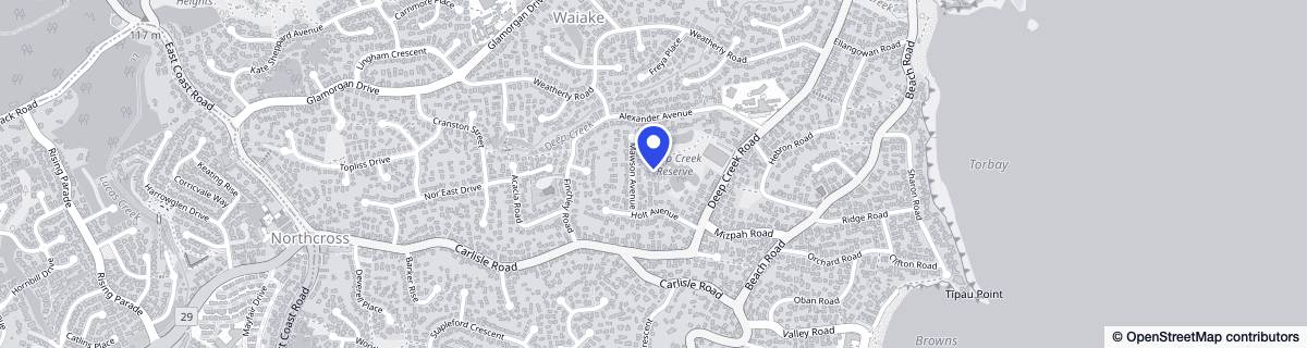 Street map around Freeling Holt House