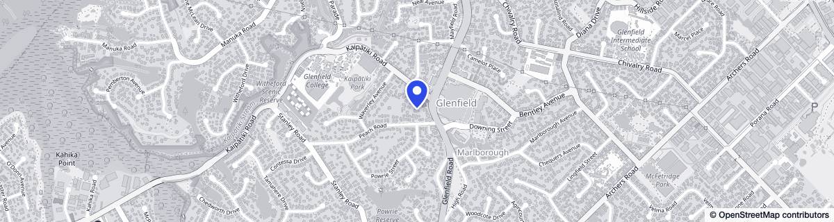 Street map around Glenhaven Rest Home