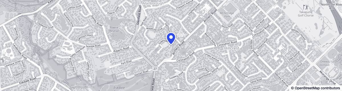 Street map around Greenvalley Lodge