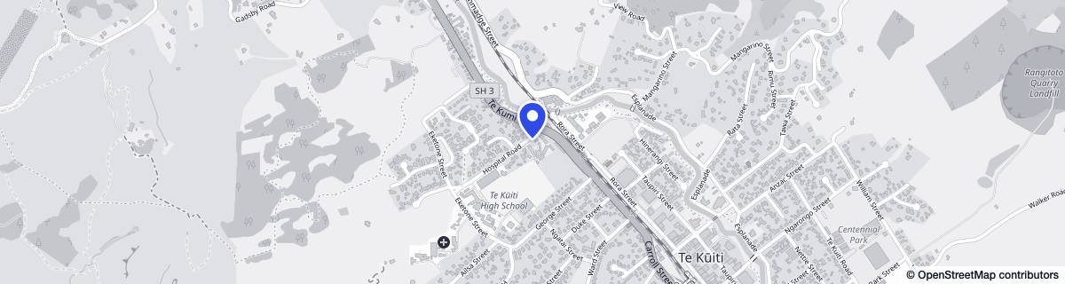 Street map around Hillview