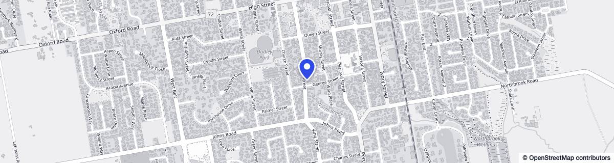 Street map around Holmwood - Rangiora Lifecare