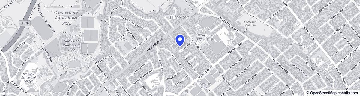 Street map around Hoon Hay House Dementia