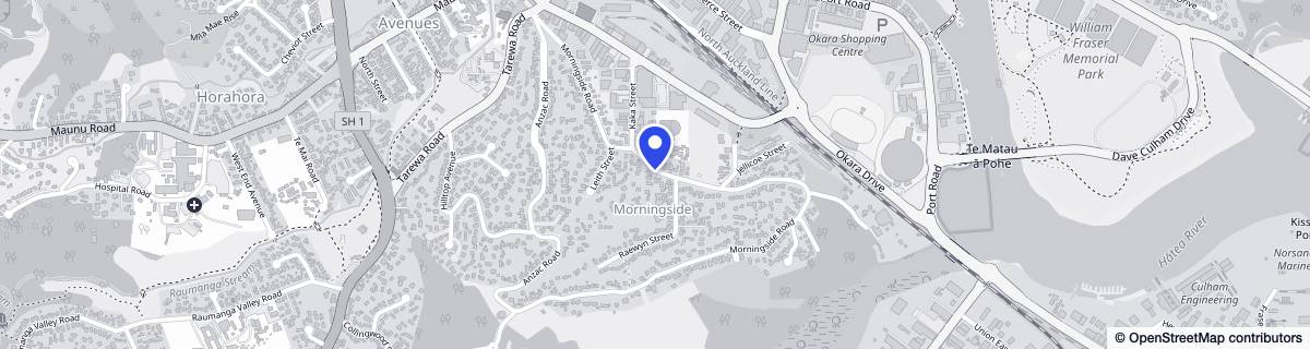 Street map around Hummingbird House