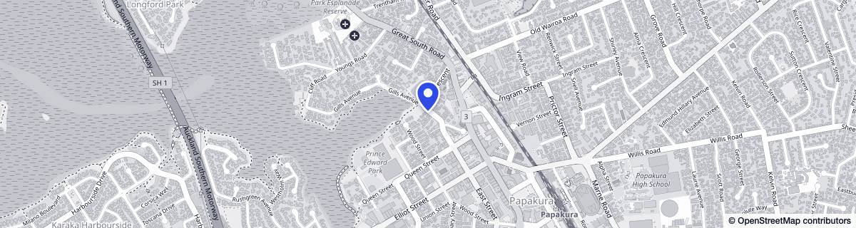 Street map around Janelle