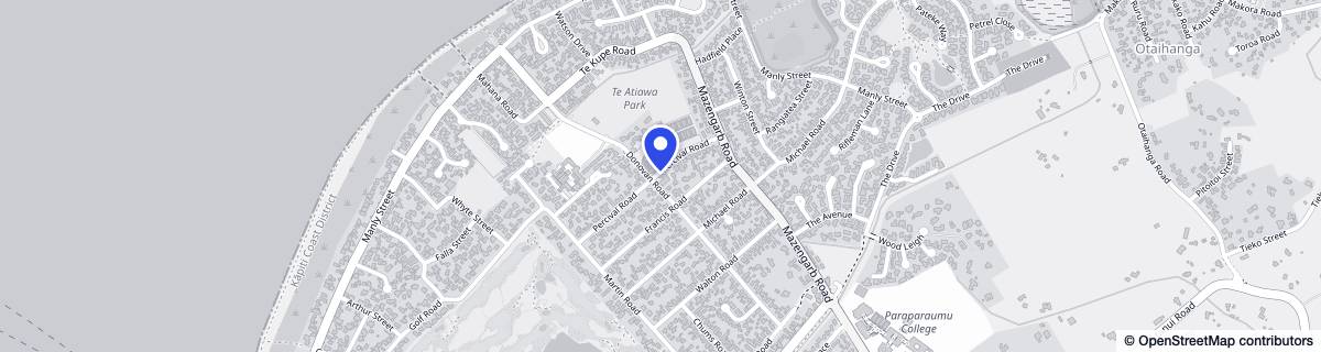Street map around Kena Kena Rest Home